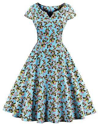 17% Discount on Floral Print A-line Women Dress