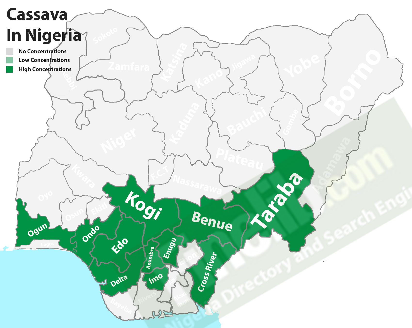 Cassava cash crop production in Nigeria